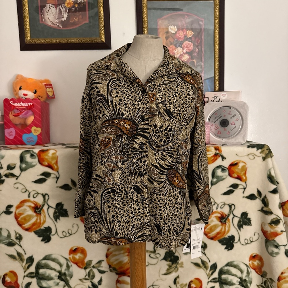 Leopard print blouse